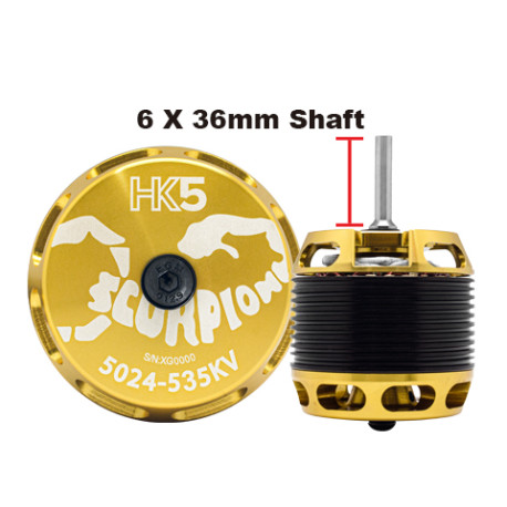 Scorpion HK5-5024-535kv (6 x 36mm shaft)